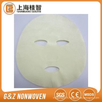 Le fournisseur chinois personnalise la feuille de masque 100% coton pour les soins personnels du visage